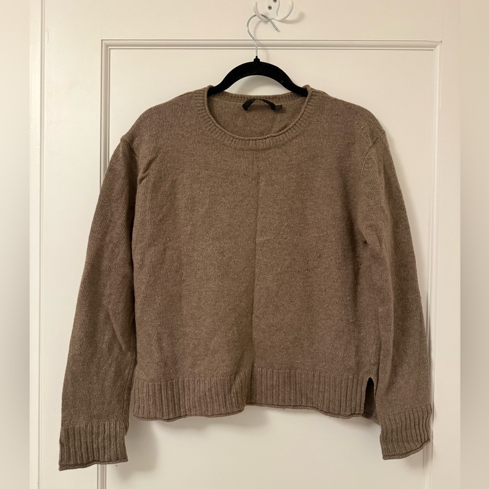 Jenni Kayne Everyday Brown Crewneck Sweater